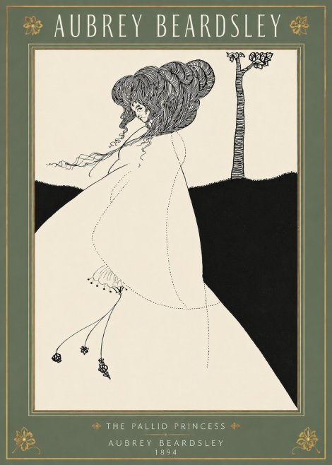 Aubrey Beardsley The Pallid Princess No3 - Juliste