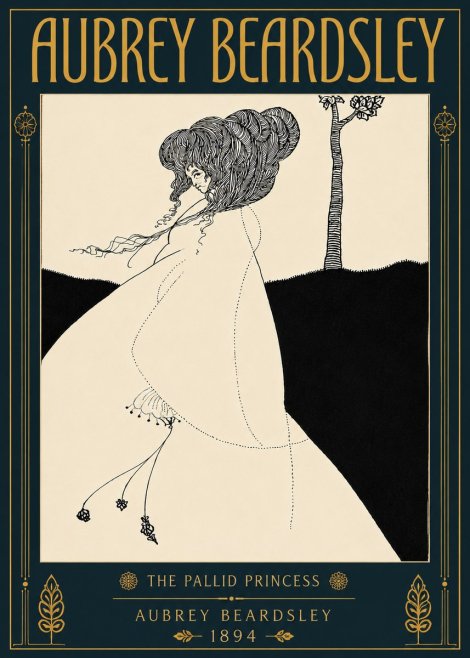 Aubrey Beardsley The Pallid Princess No4 - Juliste