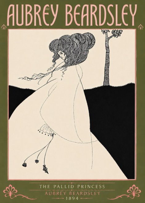 Aubrey Beardsley The Pallid Princess No5 - Juliste