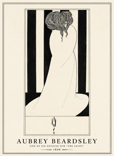 Aubrey Beardsley One of Six Designs for 'the Savoy' No1 - Juliste
