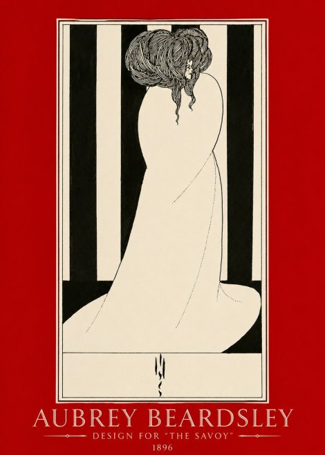 Aubrey Beardsley One of Six Designs for 'the Savoy' No2 - Juliste
