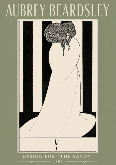 Aubrey Beardsley One of Six Designs for 'the Savoy' No4 - Juliste