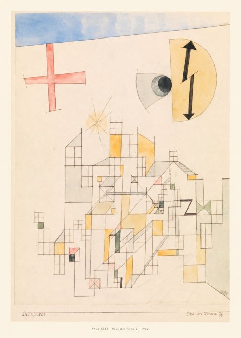 Paul Klee Haus Der Firma Z No6 - Juliste