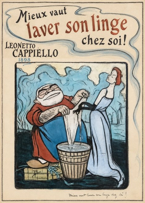 Leonetto Cappiello Mieux Vaut Laver Son Linge Chez Soi! No1 - Juliste