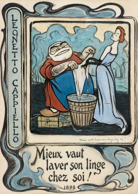 Leonetto Cappiello Mieux Vaut Laver Son Linge Chez Soi! No2 - Juliste