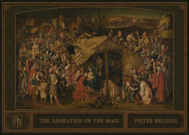 Pieter Bruegel The Adoration of the Magi No4 - Juliste