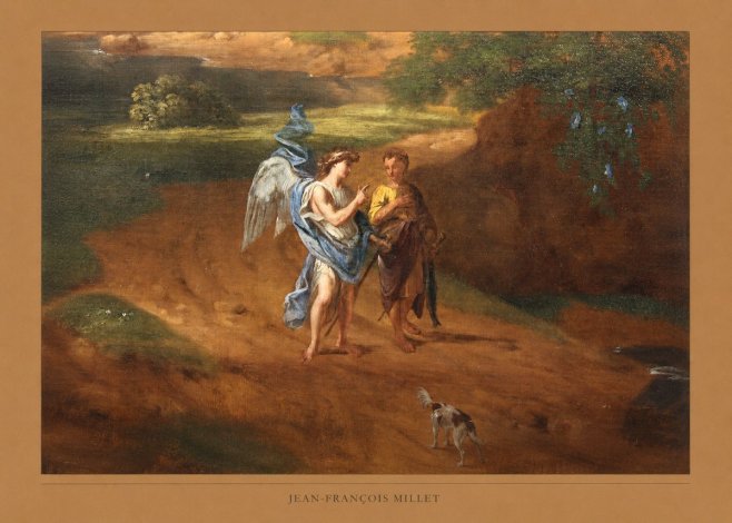 Jean-François Millet Tobias and the Angel No6 - Juliste