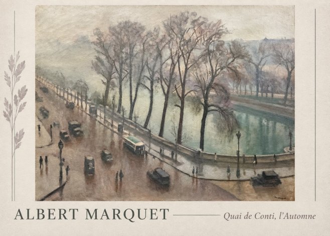 Albert Marquet Quai De Conti, L'automne No1 - Juliste
