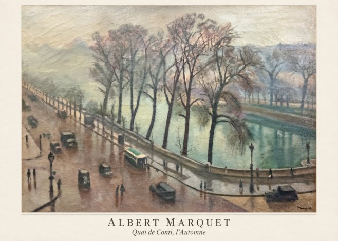 Albert Marquet Quai De Conti, L'automne No4 - Juliste