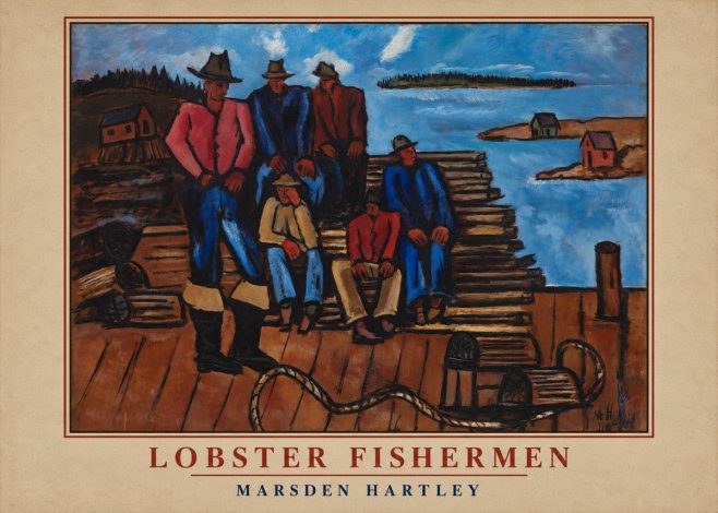 Marsden Hartley Lobster Fishermen II No2 - Juliste