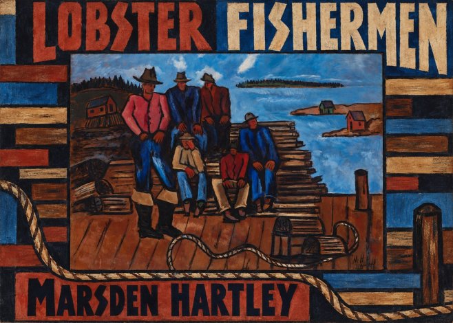 Marsden Hartley Lobster Fishermen II No3 - Juliste