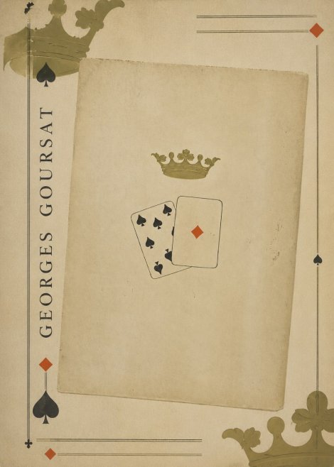 Georges Goursat Crown and Playing Cards No2 - Juliste