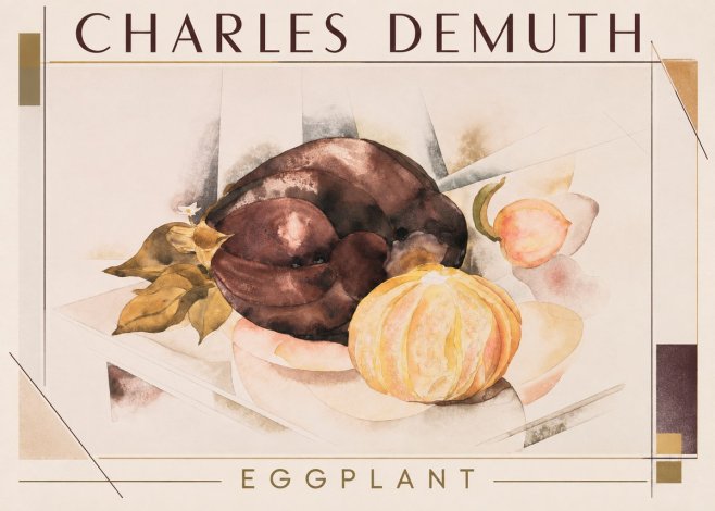 Charles Demuth Eggplant No1 - Juliste