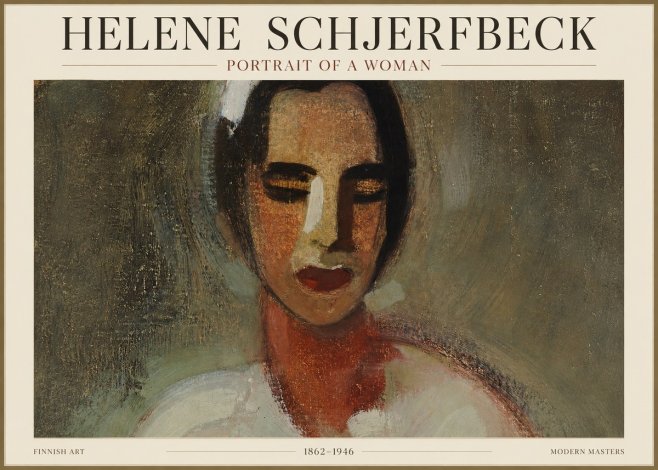 Helene Schjerfbeck Portrait of a Woman III No1 - Juliste
