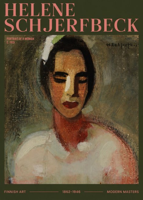 Helene Schjerfbeck Portrait of a Woman III No2 - Juliste