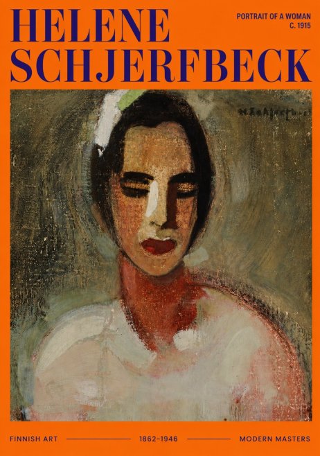 Helene Schjerfbeck Portrait of a Woman III No3 - Juliste