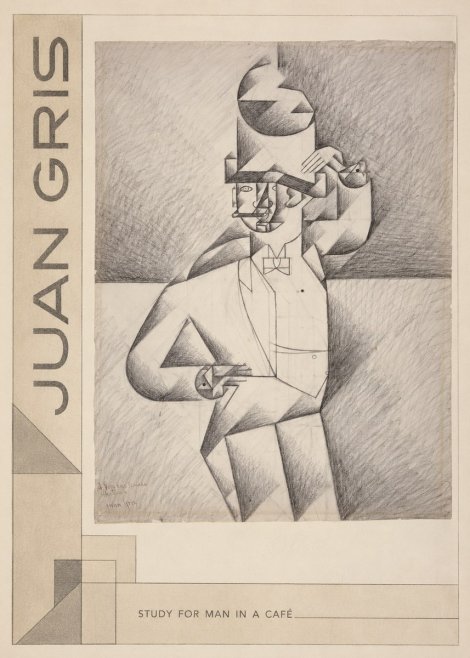 Juan Gris Study for Man in a Café No2 - Juliste