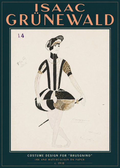 Isaac Grünewald Costume Design IX No5 - Juliste