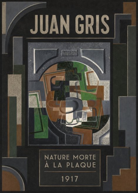 Juan Gris Nature Morte À La Plaque No4 - Juliste