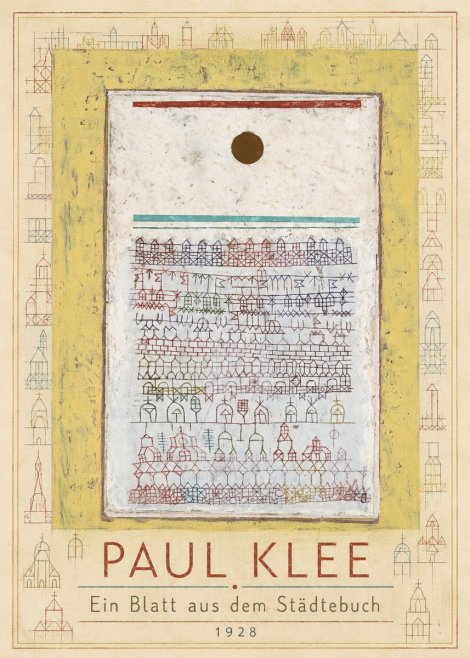 Paul Klee Ein Blatt Aus Dem Städtebuch No1 - Juliste