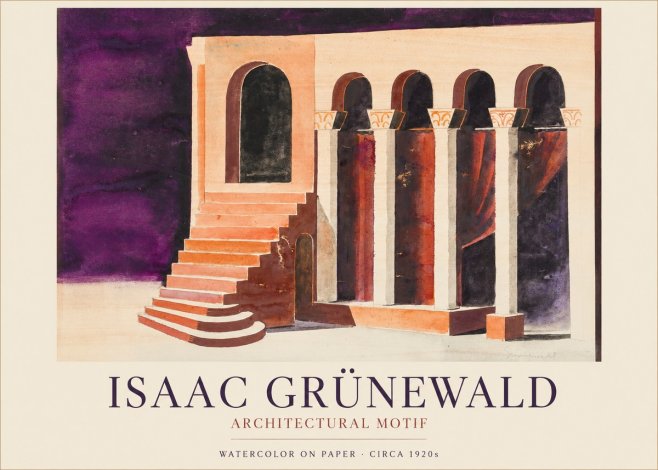 Isaac Grünewald Architectural Motif I No1 - Juliste