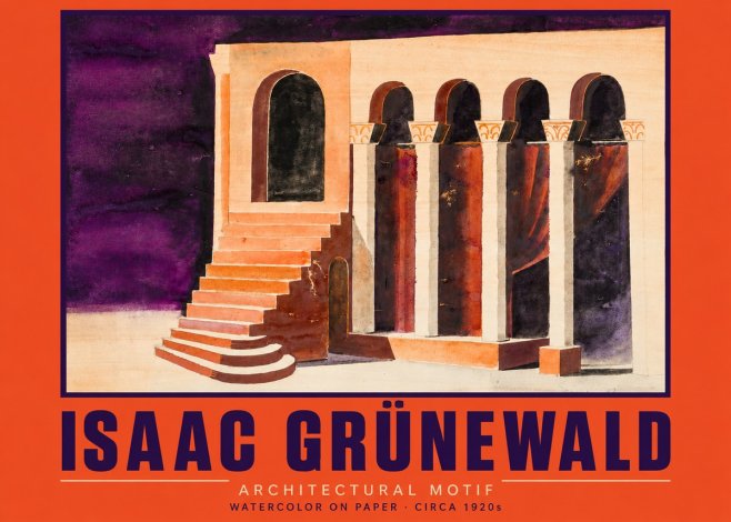 Isaac Grünewald Architectural Motif I No2 - Juliste