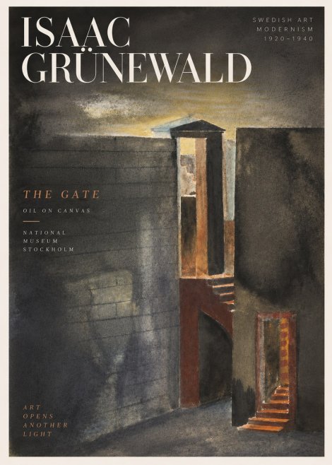 Isaac Grünewald Architectural Fantasy No5 - Juliste