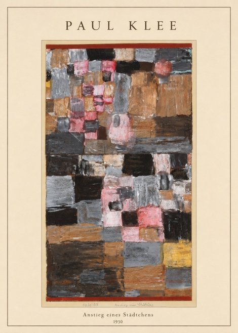 Paul Klee Anstieg Eines Städtchens No4 - Juliste