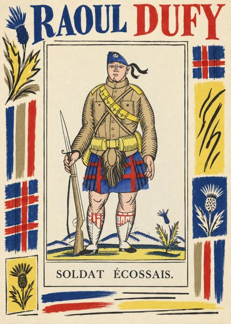 Raoul Dufy Soldat Écossais. No5 - Juliste