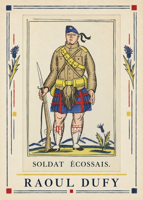 Raoul Dufy Soldat Écossais. No6 - Juliste