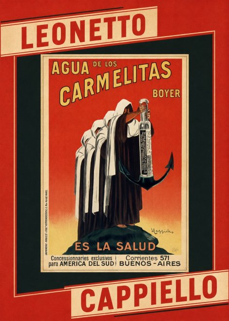 Leonetto Cappiello Agua De Los Carmelitas Boyer No6 - Juliste
