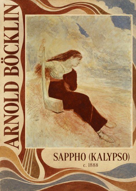 Arnold Böcklin Sappho (Kalypso) No5 - Juliste