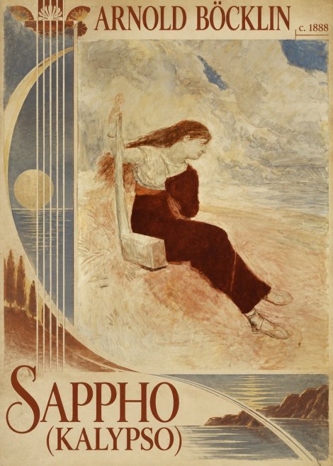 Arnold Böcklin Sappho (Kalypso) No6 - Juliste