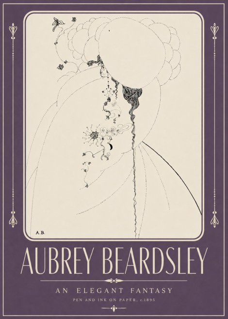 Aubrey Beardsley An Elegant Fantasy No2 - Juliste
