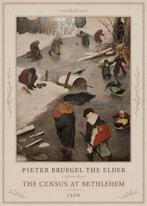 Pieter Bruegel The Census at Bethlehem II No1 - Juliste