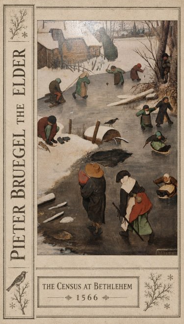 Pieter Bruegel The Census at Bethlehem II No2 - Juliste