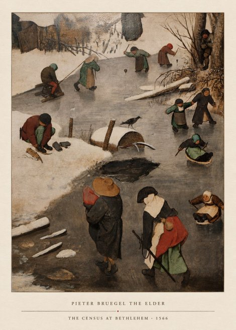 Pieter Bruegel The Census at Bethlehem II No4 - Juliste