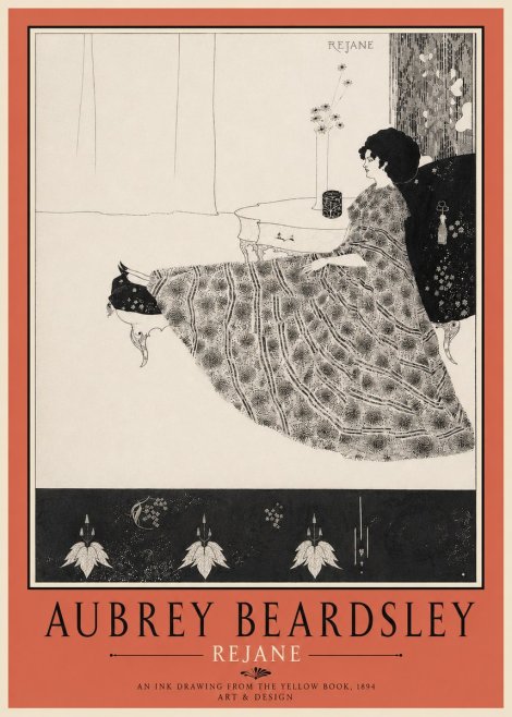 Aubrey Beardsley Rejane II No4 - Juliste