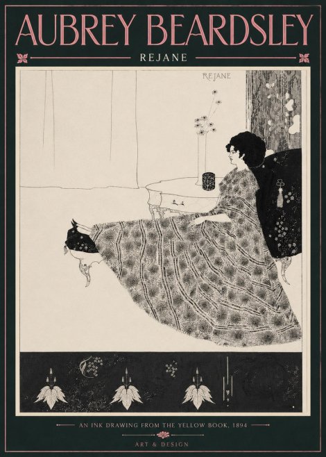 Aubrey Beardsley Rejane II No5 - Juliste