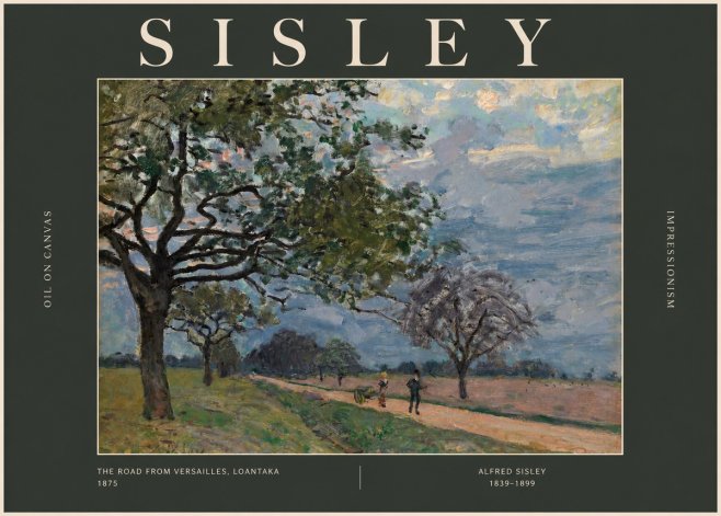 Sisley The Road from Versailles, Loantaka No2 - Juliste