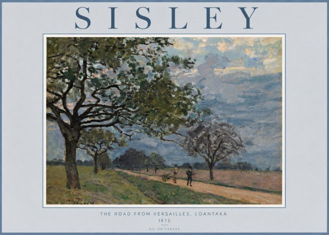 Sisley The Road from Versailles, Loantaka No3 - Juliste