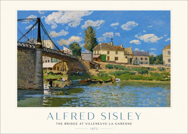 Sisley The Bridge at Villeneuve-la-garenne I No4 - Juliste