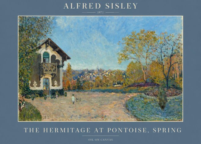 Sisley The Hermitage at Pontoise, Spring No2 - Juliste