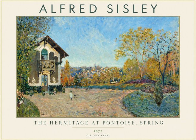 Sisley The Hermitage at Pontoise, Spring No3 - Juliste