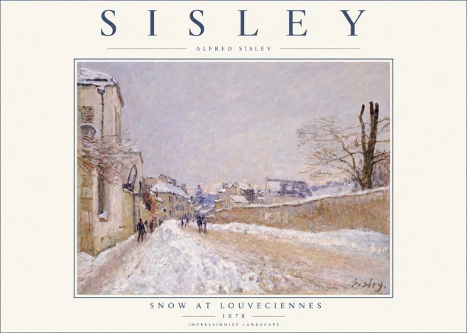 Sisley Snow at Louveciennes No2 - Juliste