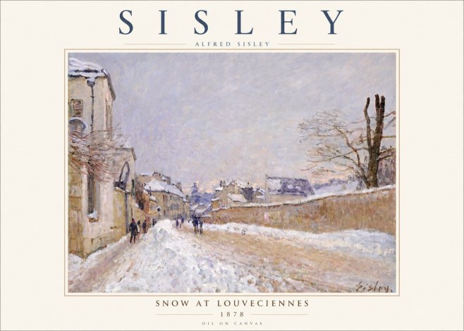Sisley Snow at Louveciennes No3 - Juliste