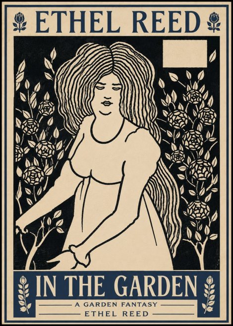 Ethel Reed In the Garden No6 - Juliste