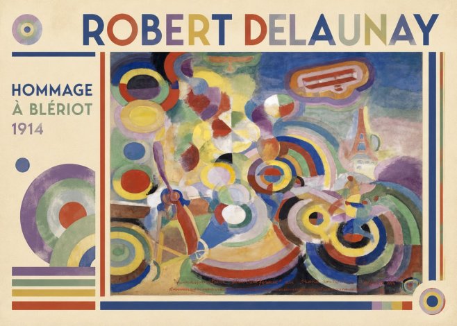 Robert Delaunay Hommage À Blériot 1914 No1 - Juliste
