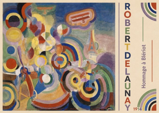 Robert Delaunay Hommage À Blériot 1914 No2 - Juliste