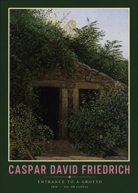 Caspar David Friedrich Entrance to a Grotto No2 - Juliste